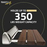 Kind 20 in. Teak Wall Mounted Folding Shower Seat