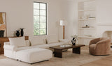 Rosello Left Arm Facing Chair White