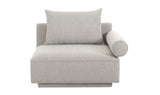 Rosello Right Arm Facing Chair Light Grey