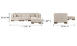June Lounge Modular Sectional Oatmeal