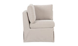 Fable Slipcover Dining Corner Chair Beige