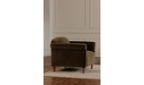 Harmony Accent Chair Dark Green Faux Mohair