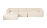 Isla Lounge 3 Piece Modular Sectional Left Beige