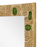 Beau Monde Gold & Green Mirror