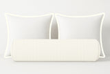 Ticking Stripe Velvet Bolster Pillow Cover