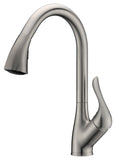 Accent Series Single-Handle Pull-Down Sprayer Kitchen Faucet in Brushed Nickel