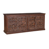 Large Wooden Sideboard, Dark Brown