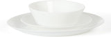 Martha Stewart Opalton 18 Piece Chip and Break Resistant Opal Glass Dinnerware Set