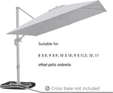 PURPLE LEAF OPEN BOX Cantilever Umbrella Base ZY04BSSBL-150-NEW-RT