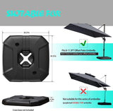 PURPLE LEAF OPEN BOX Cantilever Umbrella Base ZY04BSSBL-150-NEW-RT