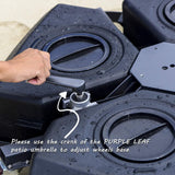 PURPLE LEAF OPEN BOX Patio Umbrella Base with Wheels ZYBASE-8