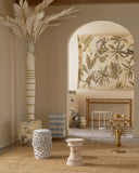 Nadene Blue & White Accent Table