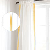 400TC Cotton Sateen Classic Embroidery Cotton Curtain (Set Of 2)