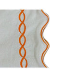 Chain Embroidered Cotton Bath Towels (Set of 2)