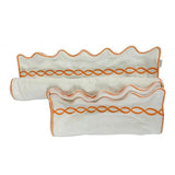 Chain Embroidered Cotton Bath Towels (Set of 2)