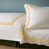 Classic Border Diamond Knitted Cotton Coverlet