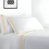 400TC Cotton Sateen Classic Embroidery Pillowcases (Set Of 2)