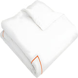 400TC Cotton Single Embroidery Sateen Solid Duvet Cover Set