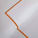 500TC Cotton Single Embroidery Sateen Solid Duvet Cover Set