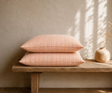 Linen Pillowcase in Orange Stripe