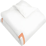 400TC Cotton Triple Embroidery Sateen Solid Duvet Cover Set