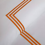 400TC Cotton Triple Embroidery Sateen Solid Duvet Cover Set