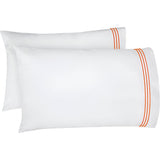 400TC Triple Embroidery Cotton Sateen Pillowcases (Set Of 2)