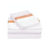 500TC Cotton Triple Embroidery Sateen Solid Sheet Set
