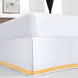 400TC Cotton Sateen Classic Embroidery Tailored Bed Skirt