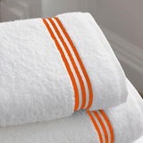 Cotton Triple Embroidered Bath Towels (Set of 2)