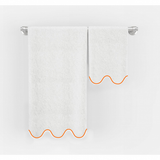 Scalloped Embroidered Bath Towels (Set of 2)