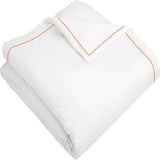 400TC Cotton Single Edge Embroidery Sateen Solid Duvet Cover Set