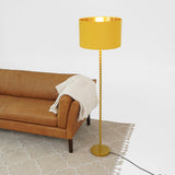 Orbit Floor Lamp Ochre and Gold