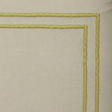 Embroidered Dinner Napkins - Golden Edge