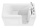 ANZZI Value Series 30" x 60" Therapeutic Walk-In Tub with Dual Hydrotherapy (Air & Water), Inline Heater, and Quick Fill Faucet, White