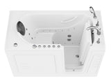 ANZZI Nimbus Series 30 in. L x 59 in. W Dual Jetted Bathtub in White with Microbubbles Jet