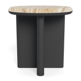 Palm Beach Aluminum Round Side Table