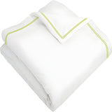 400TC Cotton Double Edge Embroidery Sateen Solid Duvet Cover Set