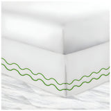 400TC Cotton Double Wavy Embroidered Tailored Bed Skirt