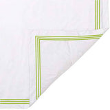 400TC Cotton Triple Edge Embroidery Sateen Solid Duvet Cover Set