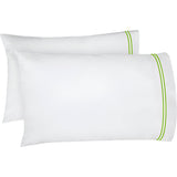 400TC Double Embroidery Cotton Sateen Pillowcases (Set Of 2)