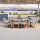 PURPLE LEAF Outdoor Dining Set with Sunbrella Cushions wicker patio table set for Kitchen Deck Garden Outdoor Furniture Sets