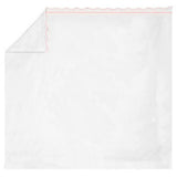 400TC Cotton Scallop Embroidery & Border Sateen Solid Sheet Set