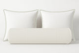 Ticking Stripe Velvet Bolster Pillow Cover