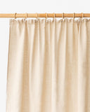Pencil pleat linen curtain panel (1 pcs) in Natural linen