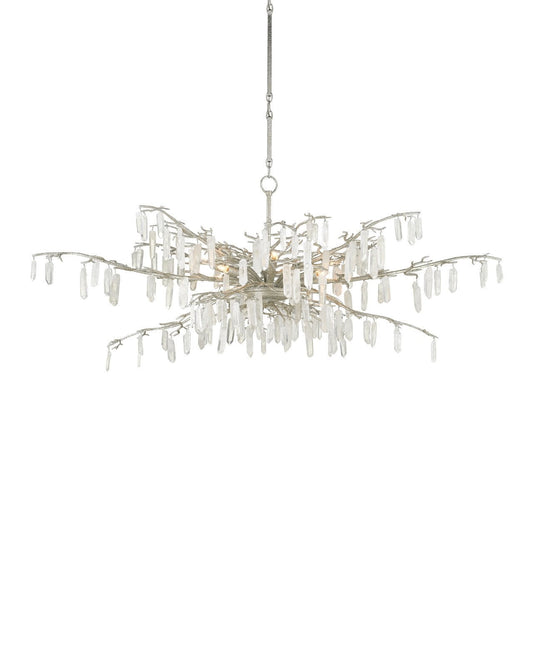Forest Dawn Silver Chandelier