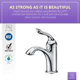 Arc Series Single Hole Single-Handle Low-Arc Bathroom Faucet in Polished Chrome