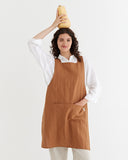 Cinnamon medium weight linen fabric (180 g/m2)