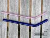 Short Bent Glass Straws for Half Pint Mason Jars