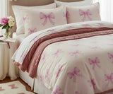 Bow Pattern Bed Sheet Set – 100% Cotton